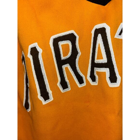 Vintage Pittsburgh Pirates Pro Knit v-neck jersey style shirt (medium) - Picture 5 of 6